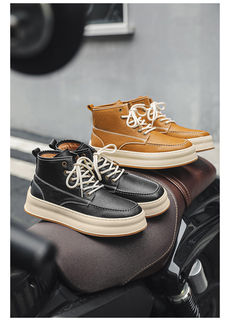 Herren Chukka Boots Aus Echtleder Atmungsaktive Mid Top Freizeitschuhe_voghion.com