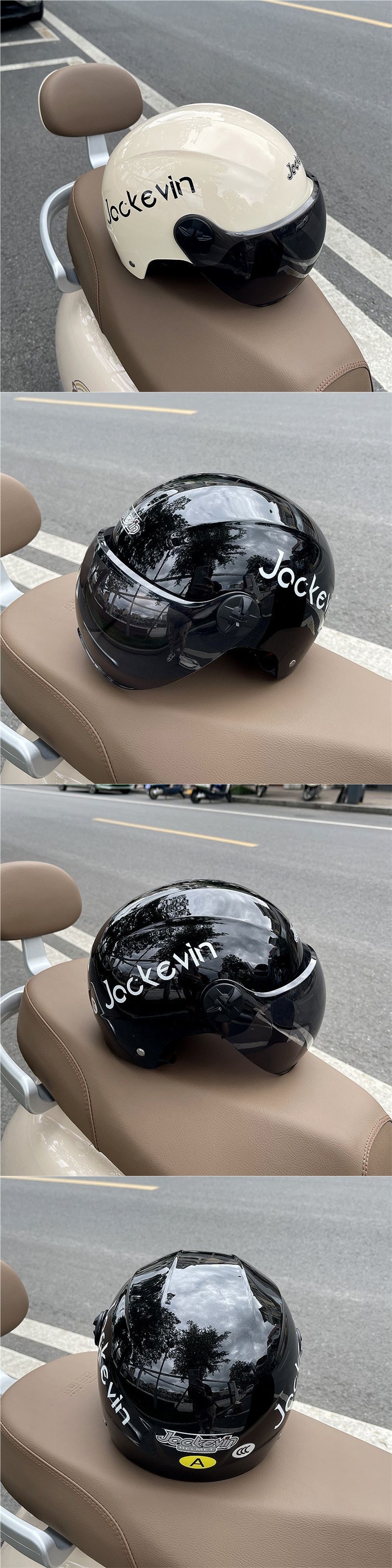 3C certified electric scooter helmet, summer motorcycle safety helmet, half helmet, suitable for all seasons, unisex, with sun protection, meets new national standards