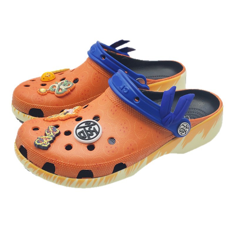 Nuevos zapatos de verano Gokong para adultos zapatos de playa EVA dos zapatillas frías perezosas con zapatos de flores fábrica al por mayor