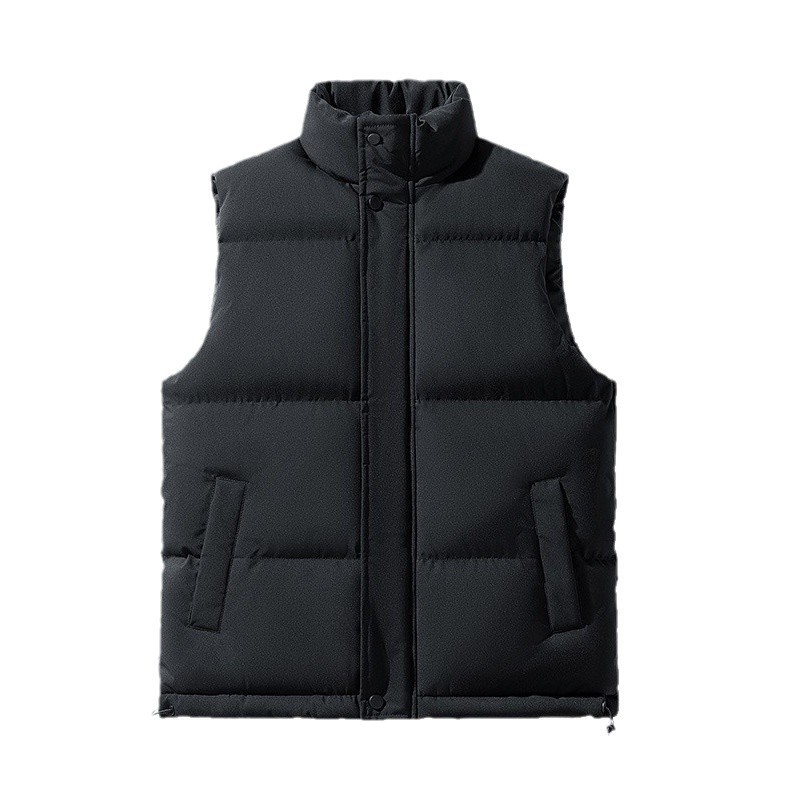 NASA color sólido más chaleco de algodón de terciopelo hombre ropa de chaleco casual primavera otoño invierno chaleco sin mangas chaqueta de hombro chaqueta