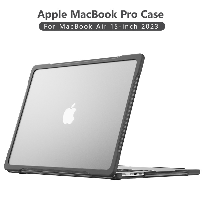 Applicable to Apple laptop protective case 2023MacBook Air15 transparent heat dissipation frosted drop-resistant shell