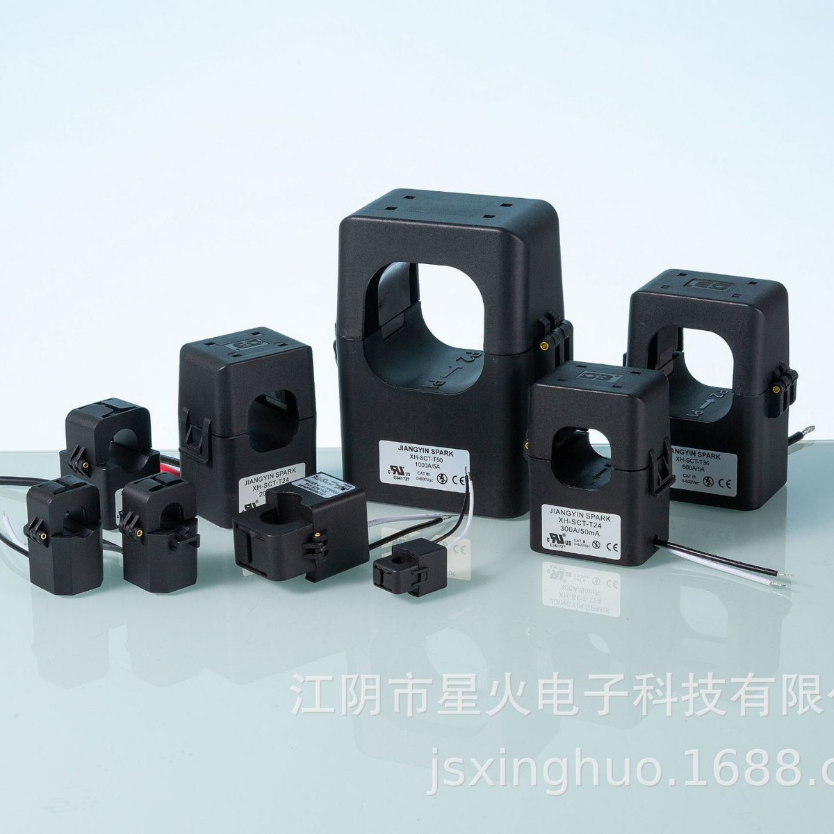 SCT24开合开口式电流互感器100/5-600/5A SCT36孔径24MM孔径36MM