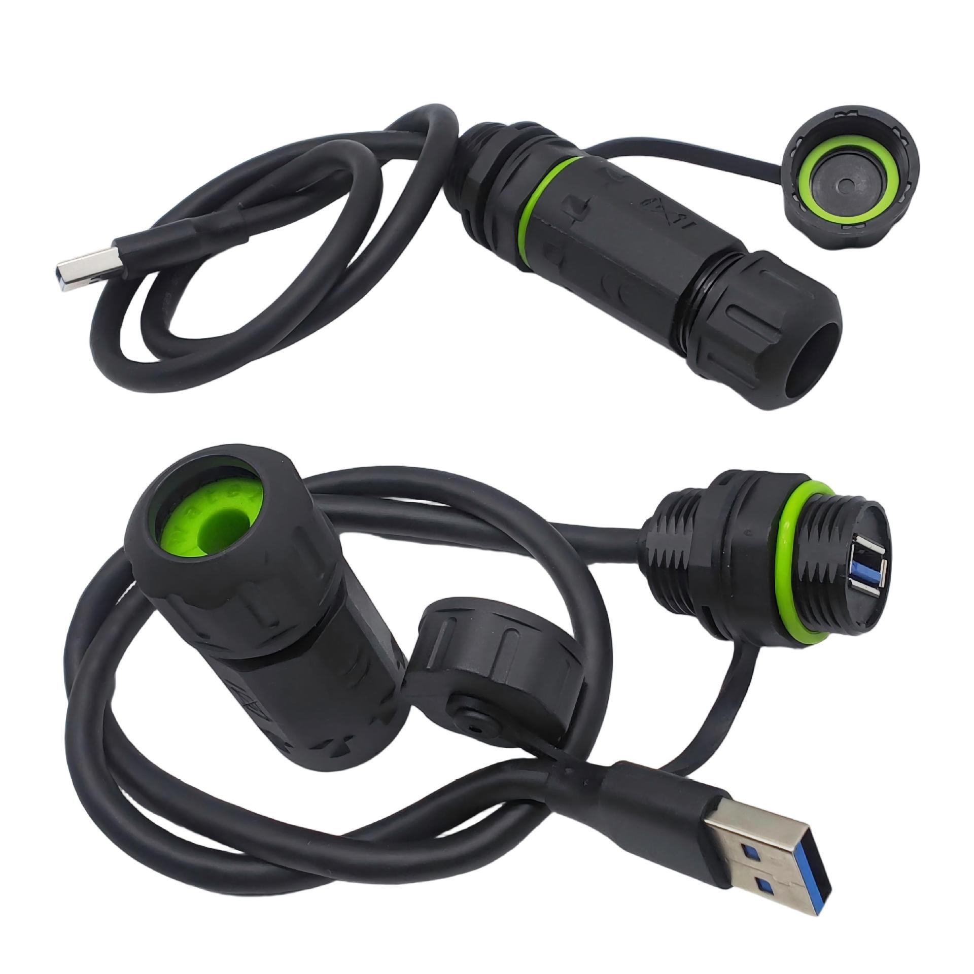 M20-USB��ͷ����ֱͨ�Խ�usb�����ź��ӳ��߻����ˮ������ֱ��ʽ