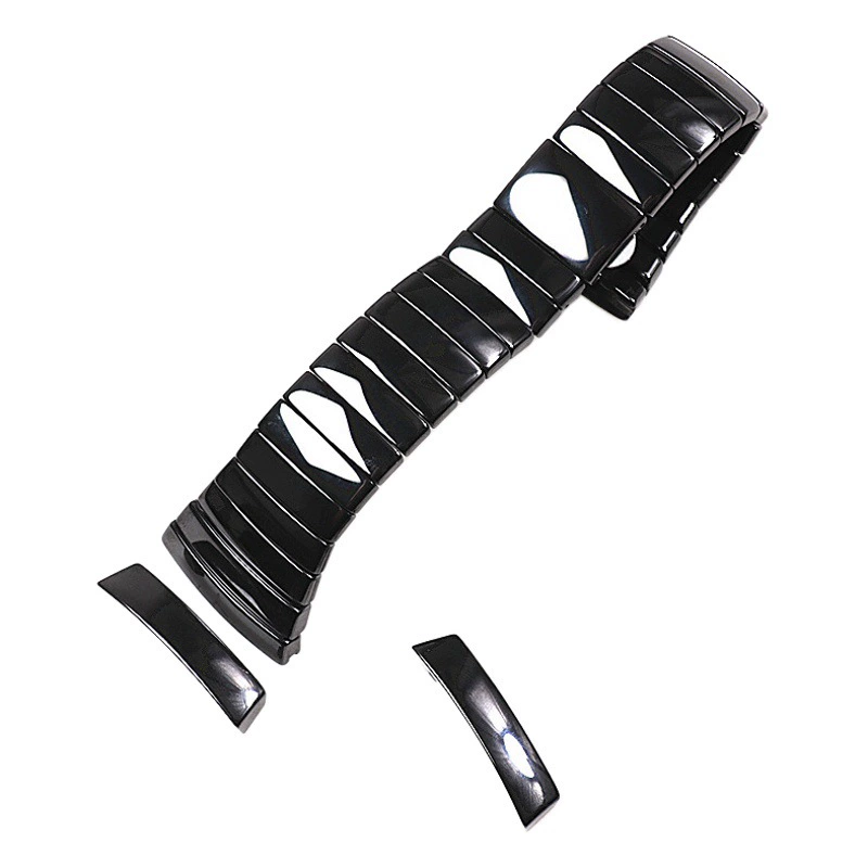 Подходит для радарного серебряного алмазного керамического ремешка 26 мм 27 мм 29 мм черно-белого керамического ремешка