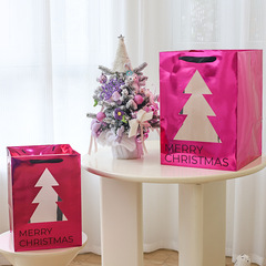 Holiday large cowhide plush toy flower handbag, popular fashionable creative rose red flower gift bag