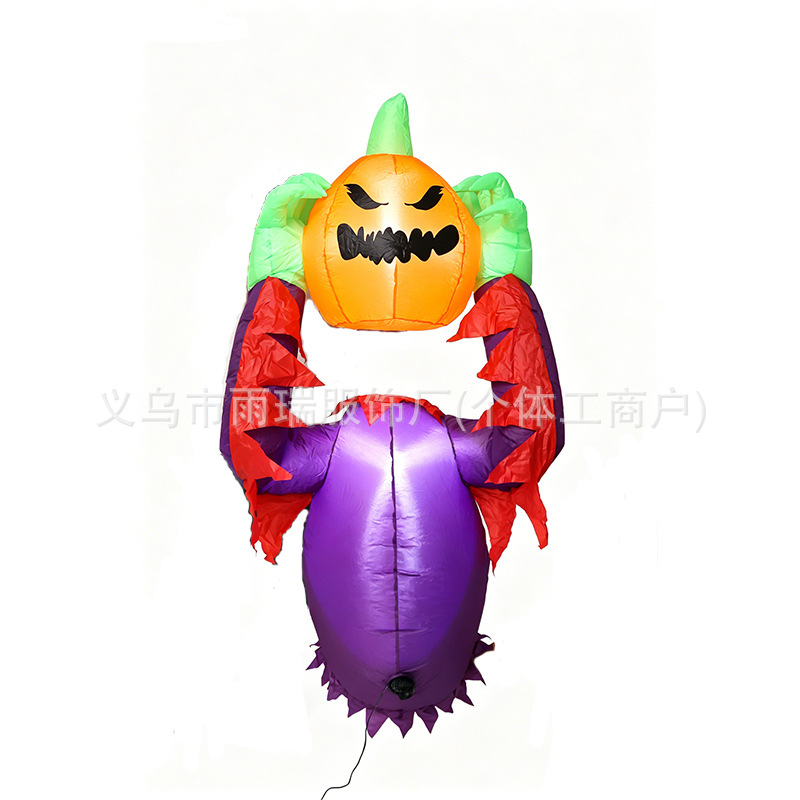 Transfronterizo para Halloween infláble ventana escalada bruja modelo de aire LED luminoso jardín al aire libre fábrica de decoraciones directas
