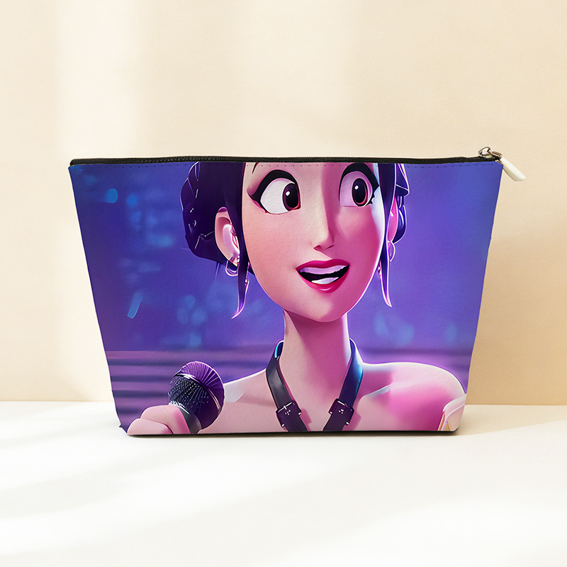 Explosión transfronteriza PU cuero caza de brujas bolsa de almacenamiento impermeable bolsa de maquillaje portátil bolsa de almacenamiento con cremallera bolsa pequeña