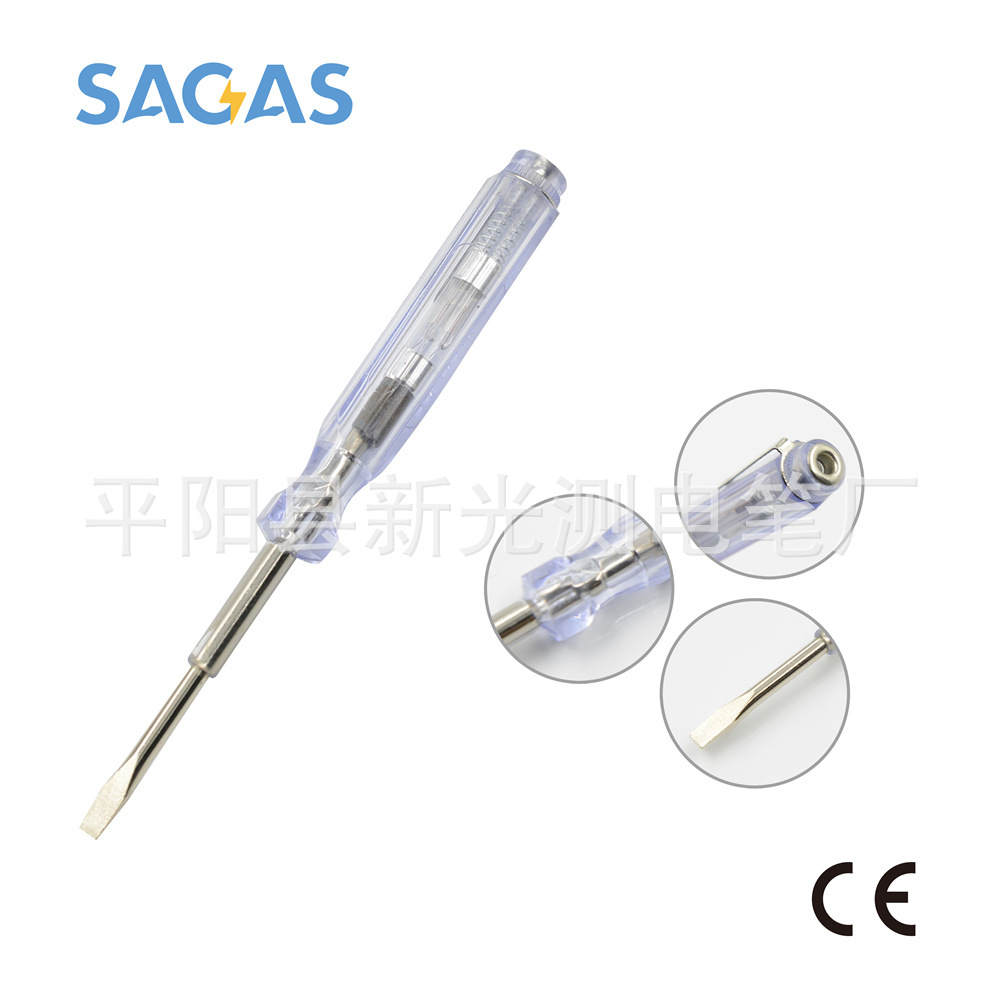 厂家直销批发测电笔一字家用电笔DCY-701