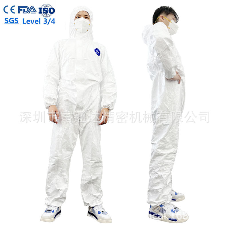 可出口SF透气膜白色透气膜防护服ASTM 1671用于检查室厂家批发