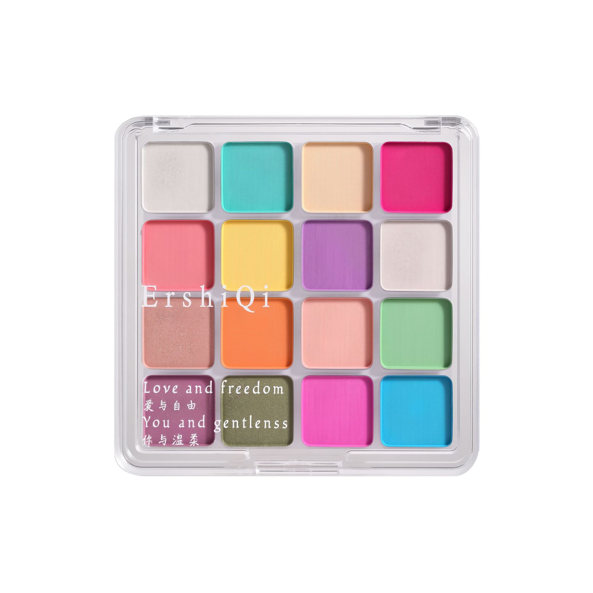 16 colores de sombras de ojos polvo brillante mate brillo alto brillo brillante estudiantes diarios baratos de sombras de ojos de color tierra baratos