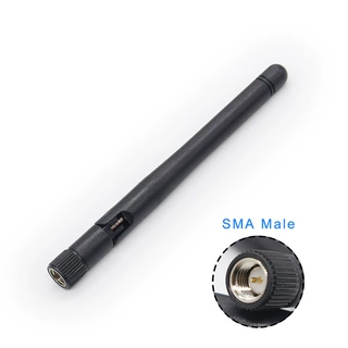 厂家直供 黑色 SMA接头2.4G 胶棒高增益可折叠全向ap天线