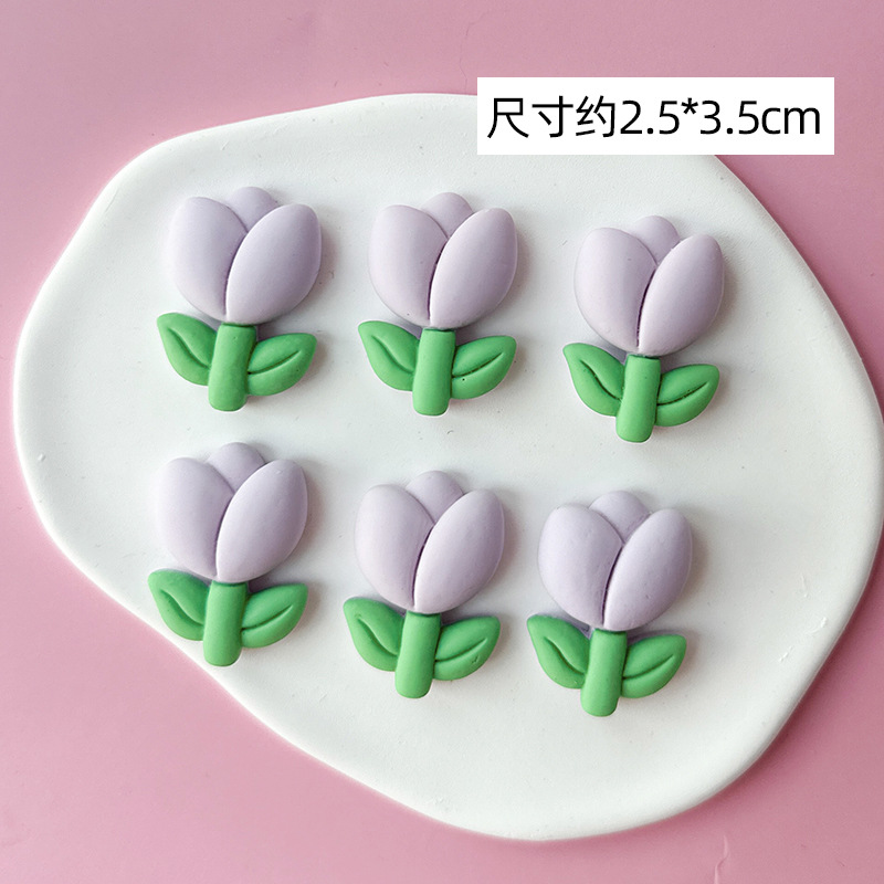 Auto Parts and Accessories | Aima Decoration 3D - frosted-tulip-light-purple-6pcsfree-base-glue
