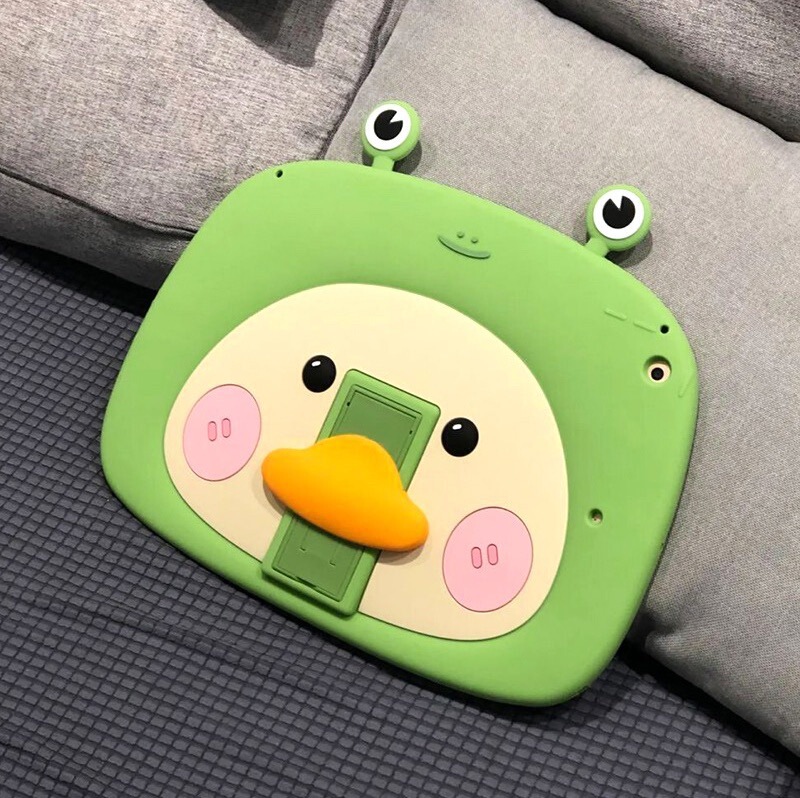 Suitable for iPad Silicone Protective Case Cartoon Air10.9 Ugly-Cute Frog 10.2/11 Silicone Soft Shell Tablet