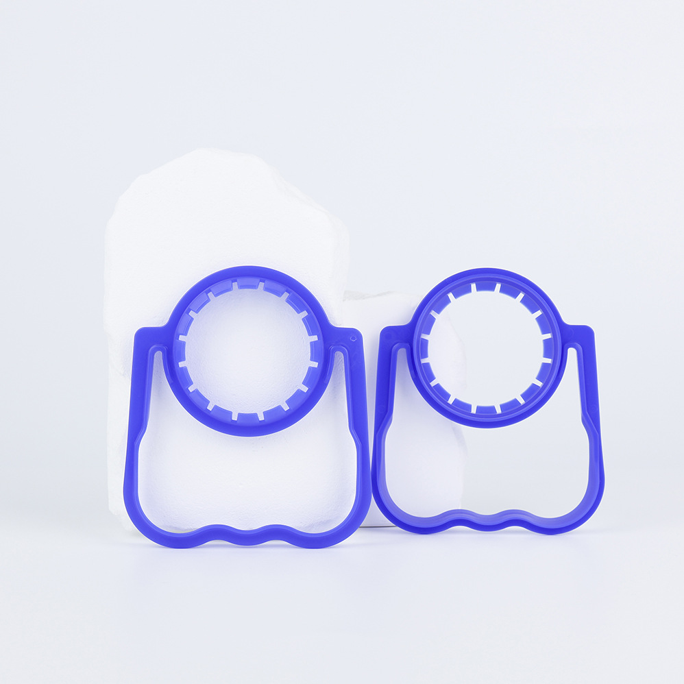 Fábrica de fuente al por mayor 45 / 48 calibre botella de bebidas PE mango botella de agua potable desechable mango mango de plástico