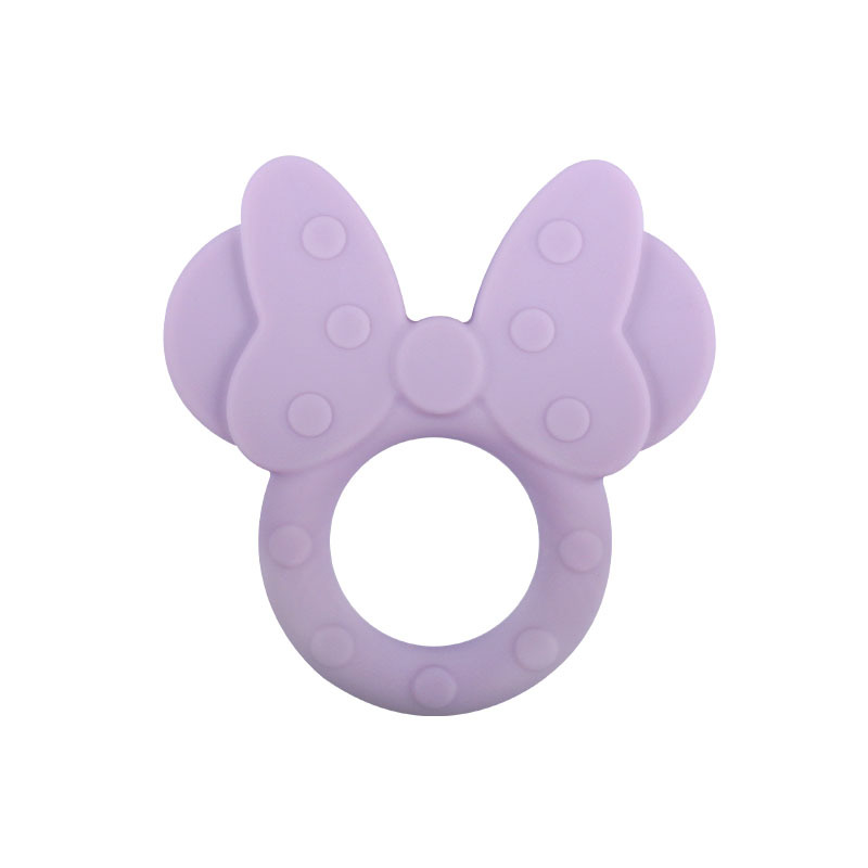 Amazon nueva historieta Minnie molar de silicona teether juguete bebé creativo teether stick suministros maternos e infantiles