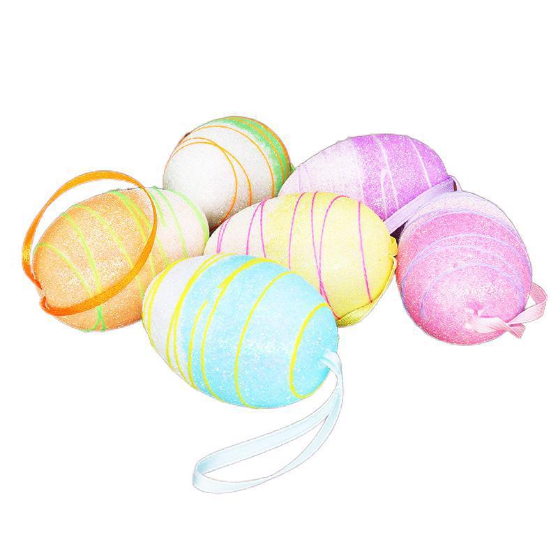 Huevo de Pascua DIY adornos de espuma de cuerda huevo decoraciones decoración de Ambiente de jardín de infantes de Pascua