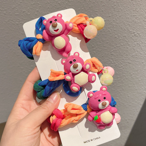 South Korea's Dongdaemun Cartoon Large Intestine Hair Tie Women's High Elasticity Durable Rubber Band Does Not Hurt Hair Internet Celebrity Hair Tie