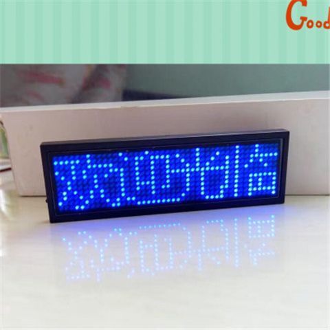 LED胸牌工号牌电子胸针滚动走字工牌发光工作证e代驾供应链厂货源|undefined