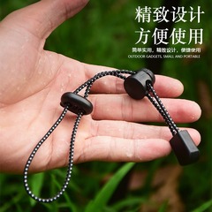 Outdoor hiking backpack strap hiking pole rope buckle elastic cord strap buckle tension cord backpack external clip