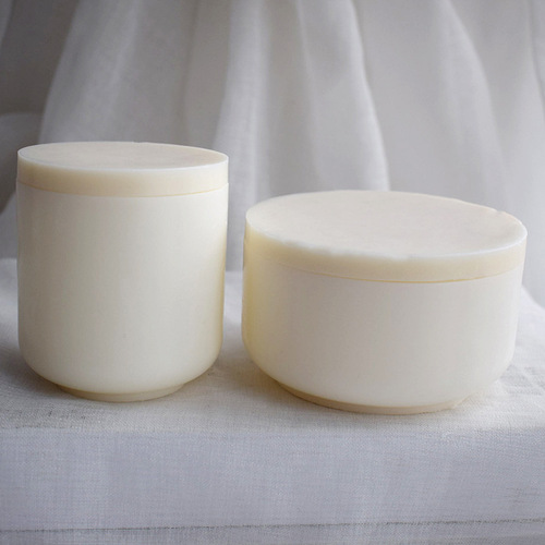 Round covered storage box silicone mold diy crystal drop glue pen holder plaster mirror resin candle cup grinding tool