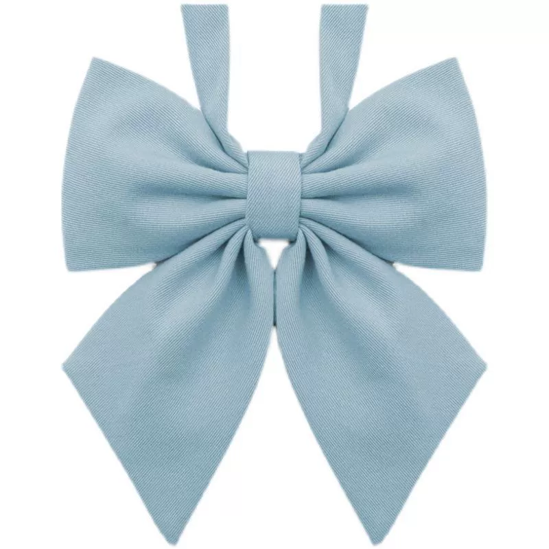 JK solid color feather extended tie bow student girls' school accessories small items