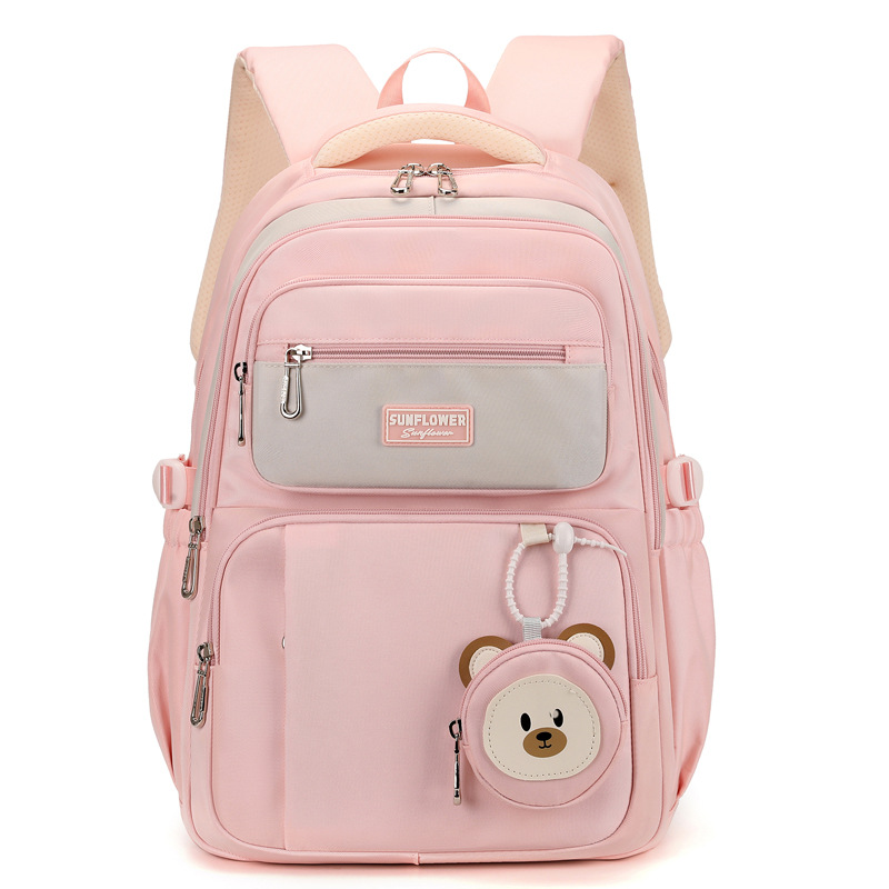 Mochila escolar para niñas, estudiantes de secundaria, estudiantes de primaria ligera, niñas de tercer a quinto y sexto grado, mochila de alta calidad de gran capacidad, resistente a la suciedad