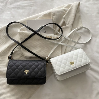 简约精致小方包2026年夏季新款潮菱格小众单肩休闲斜挎百搭小包包