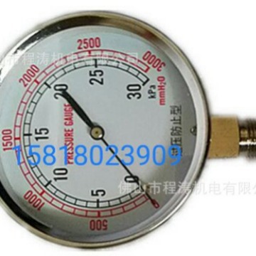 过压防止型膜盒压力表 膜盒压力表
