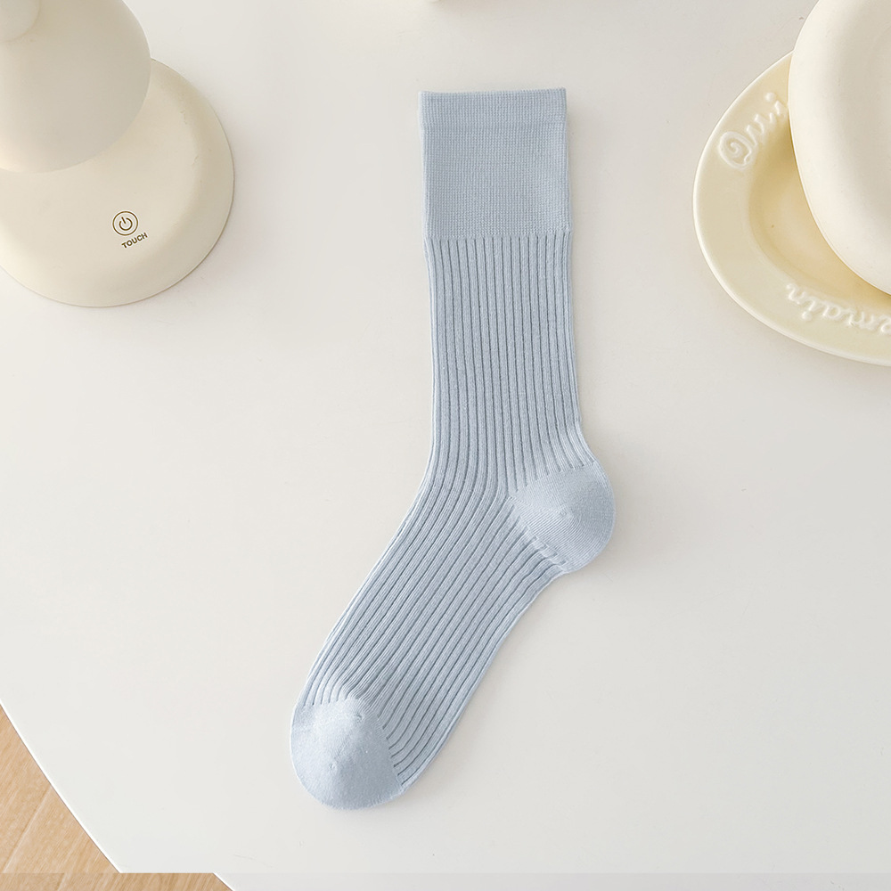 Calcetines estilo ballet para mujer, calcetines de pila blancos finos de verano, calcetines de pantorrilla largos de miu, calcetines finos de verano