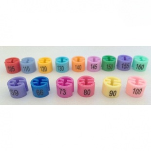 Clothing Size Tag Detachable Size Ring Round Clip Clothing Ring Buckle Transparent Children's Logo Colorful