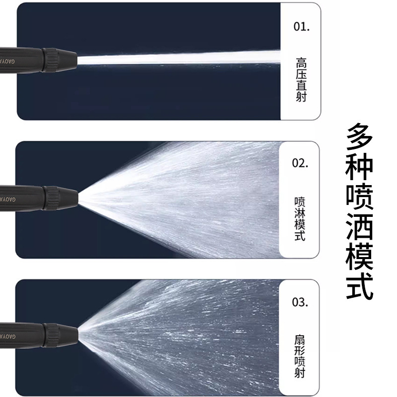 Pistola de agua de plástico Black King Kong enjuague doméstico poderoso artefacto mágico tubería de agua del grifo inyección directa pistola de agua de lavado de automóviles de alta presión
