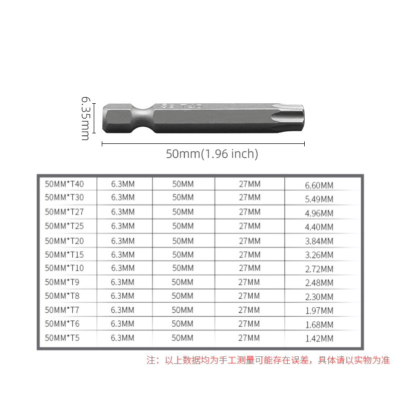 12pcs中空磁気梅中空ロット電動風ロットドライバーセット1/4六角柄|undefined