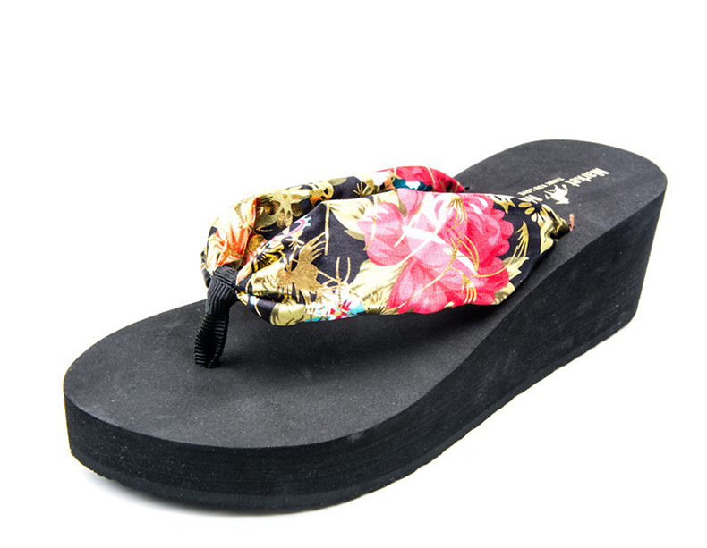 Women's Casual Floral Round Toe Flip Flops display picture 1