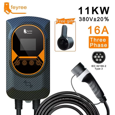 Card-Swiping Electric Vehicle, Elektrikli avtomobil şarj stansiyaları - european-standard-wall-hanging-pile-11kw-no-app-no-card