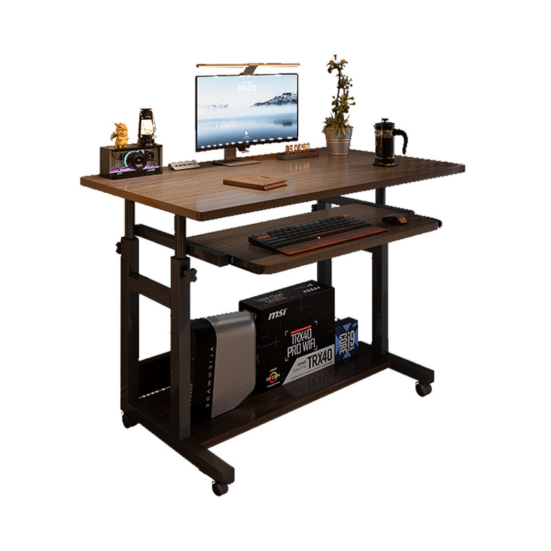 escritorio de computadora doméstica tipo pequeño, mesa de cama móvil, mesa de dormitorio simple, mesa de elevación de dormitorio simple