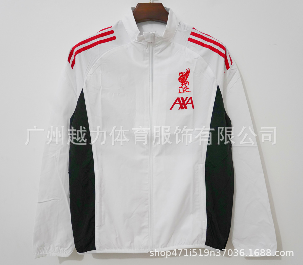 Chaqueta Bordada retro de manga larga y gruesa Manchester United Barcelona Inglaterra Brasil Real Madrid Liverpool image 62