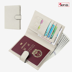 新品RFIDパスポートバッグ本革質感多機能財布チケットクリップパスポート書類財布収納バッグ男女