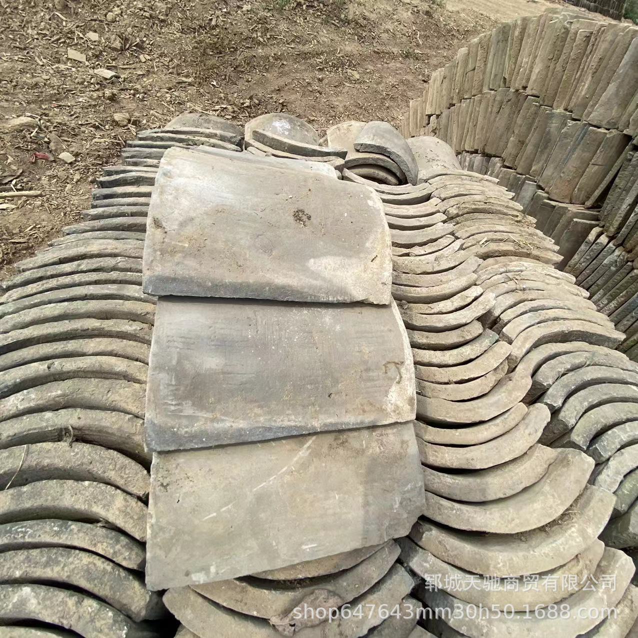 厂家供应旧青瓦黏土小青瓦古建筑青瓦片屋顶板瓦现货供应