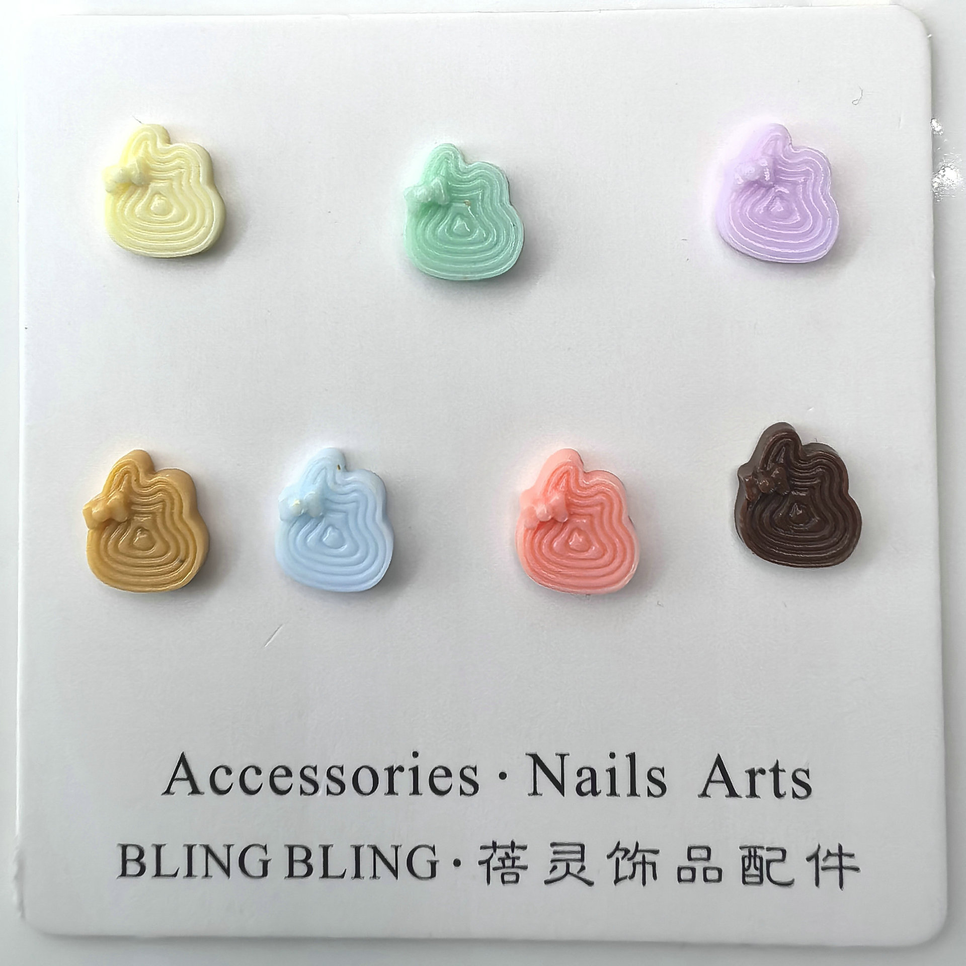 马卡龙巧克力美甲饰品食玩甜品彩色立体树脂穿戴甲配饰批发000