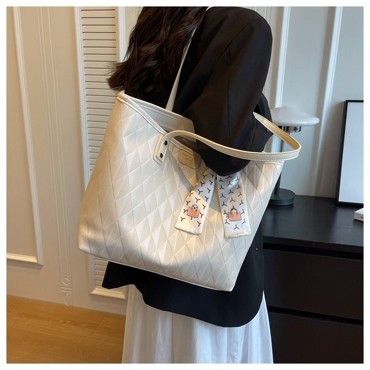 Women's Tote Bag Large Capacity Pu Leather Versatile Handbag_voghion.com