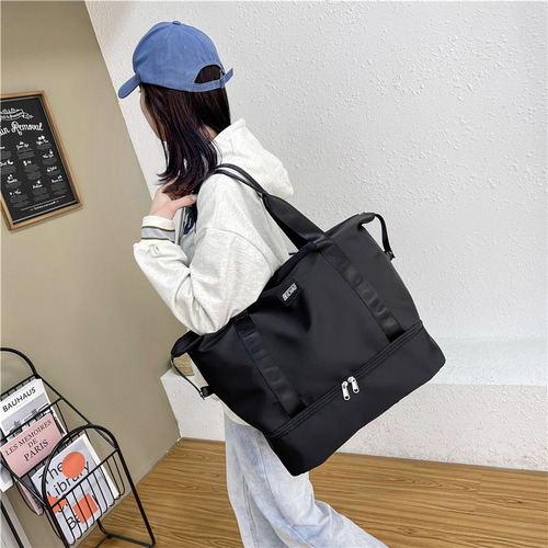 Travel bag for women, short trips, hand-held, lightweight, antenatal bag, can be placed on top of a pull-along suitcase, large-capacity luggage storage bag