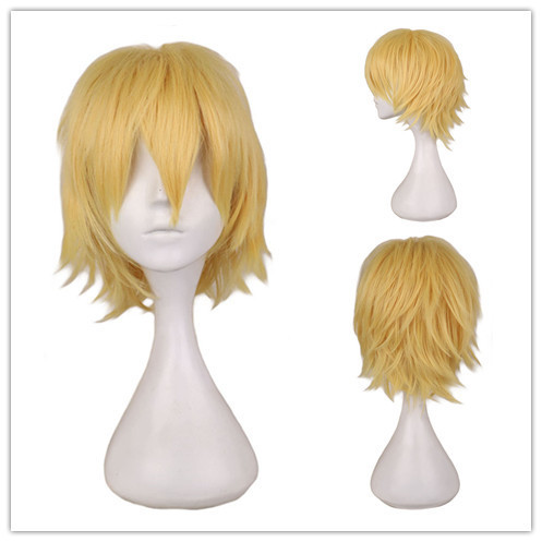 Cross-Border European and American Cosplay Anime Wig Universal Color Harajuku Anti-Curling Men's Short Hair Anti-Curling Style - photo 16