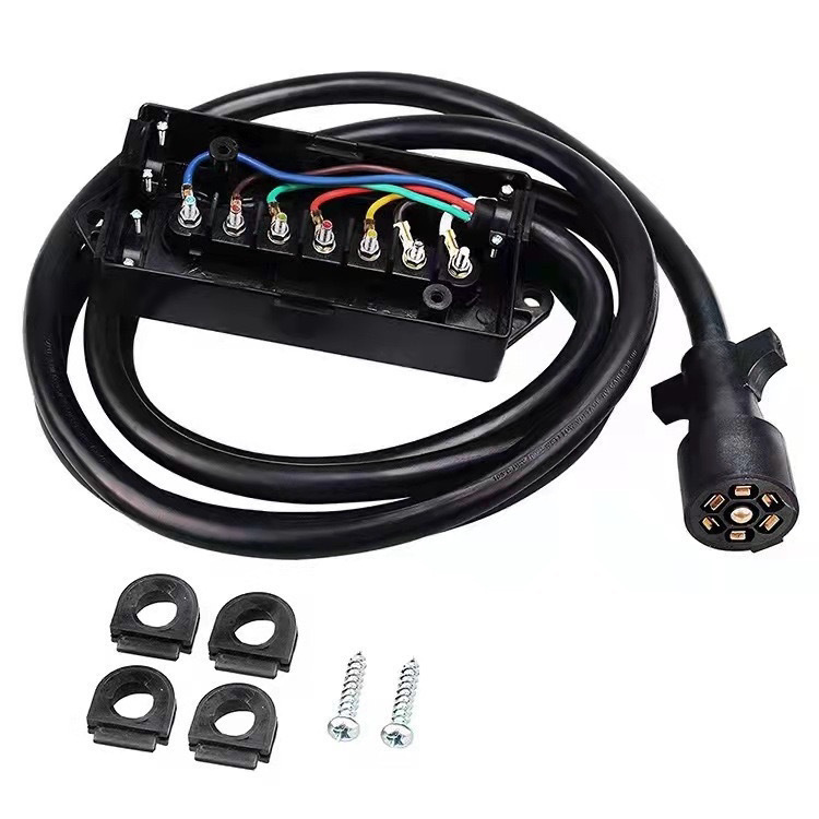 7-Core Trailer Power Cord Trailer Plug Cord 7-Core Trailer Connector Rv Plug Adapter Plug Cord