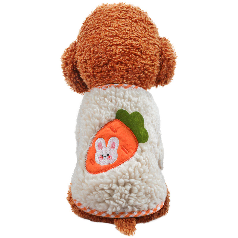 毛皮ニンジンウサギ-白