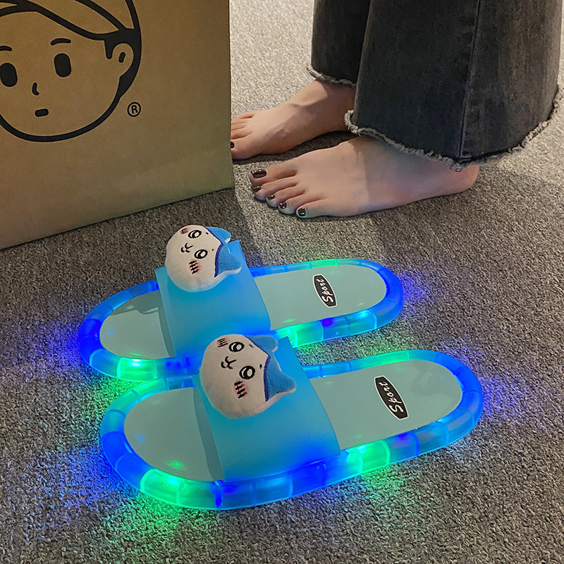 파란색 [파란색 지이카와] 발광 신발