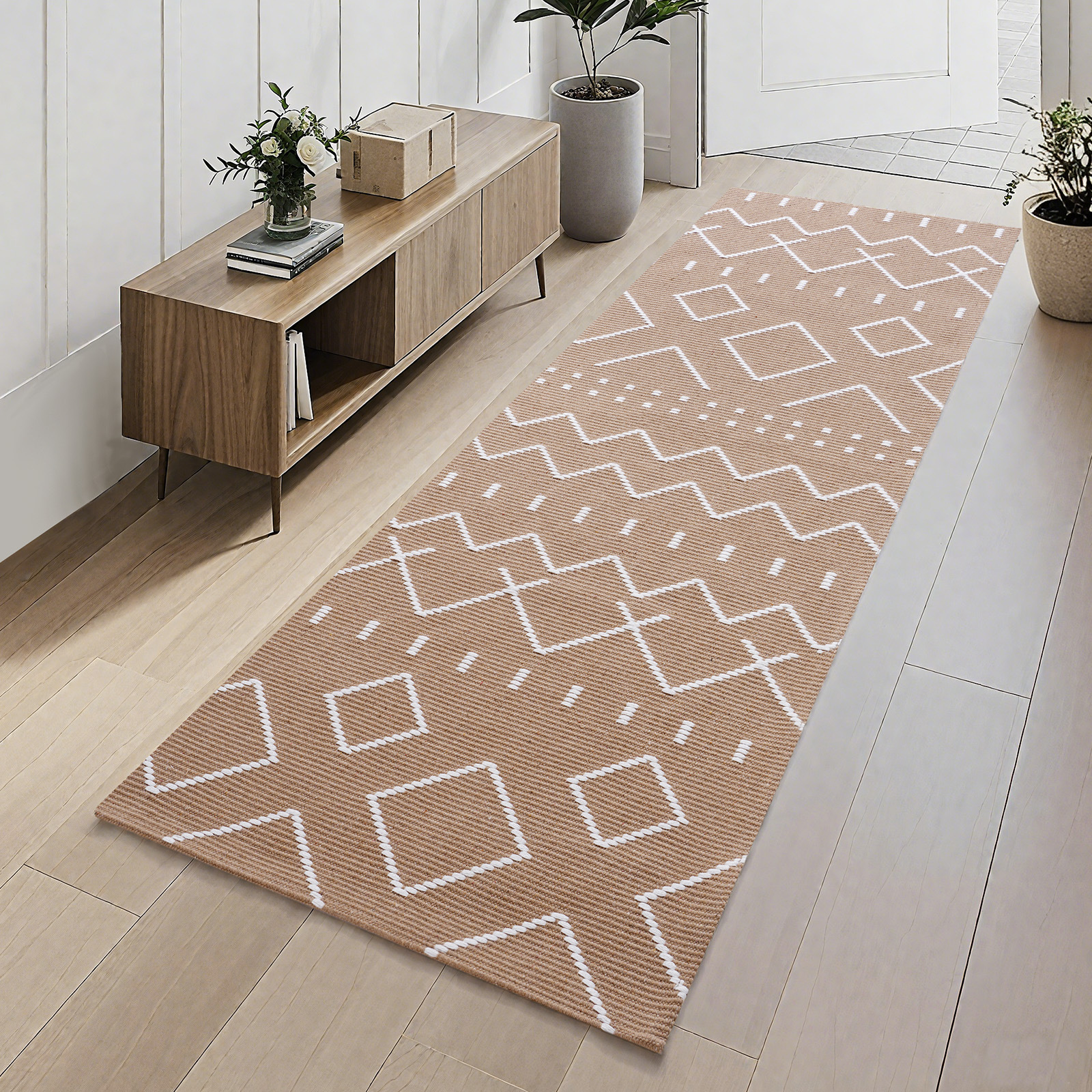 Alfombra para Pasillo de Fibra de Poliéster, Antideslizante para Dormitorio y Entrada image 1