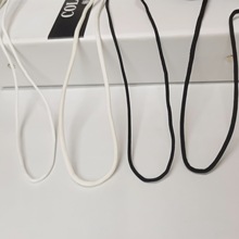 批發黑白電腦繩服裝輔料電腦錦綸圓繩電腦提花包芯繩黑白褲繩帽繩