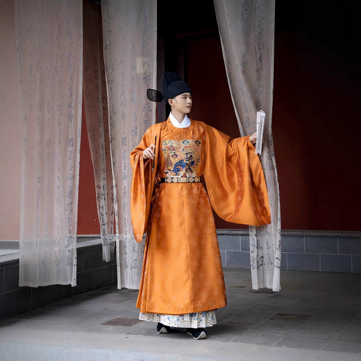 Hanfu мужские и женские драконьи одежды оригинальная летучая рыба