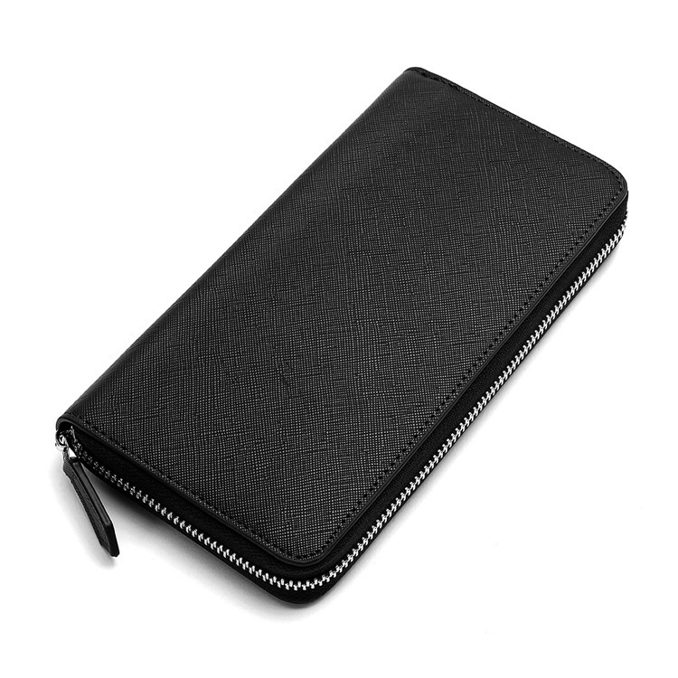 New Style Cross-Pattern Long Zipper Men's Wallet Large Capacity Leather Wallet Clutch Bag Unisex Wholesale from Manufacturer New Style Cross-Pattern Long Zipper Men's Wallet Large Capacity Leather Wallet Clutch Bag Unisex Wholesale from Manufacturer
