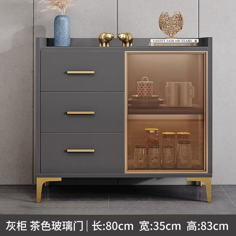 Gabinete de comedor moderno simple contra la pared armario de almacenamiento armario de almacenamiento sala de estar armario de almacenamiento de lujo ligero armario de microondas armario de té armario de vino